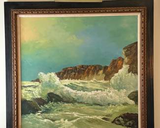 Donald Kramer Oil Painting (46" W x 46" H w/Frame)