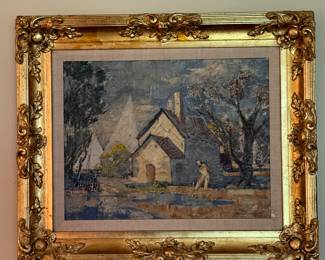F.M. Loewenguth Painting (25" W X 21" H w/Frame)