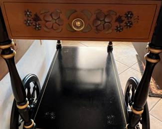 Vintage Ethan Allen Tea Cart w Drawer