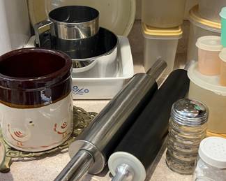 Vintage Tupperware, Rolling Pins, Vtg Pyrex