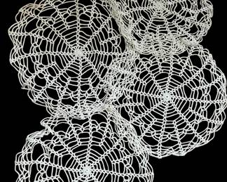 Vintage Crotched Doilies (would make great spiderwebs for your next Halloween Party!)