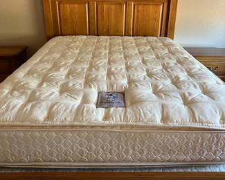 Queen Bed Frame, Sealy Posturepedic Queen Mattress/BS