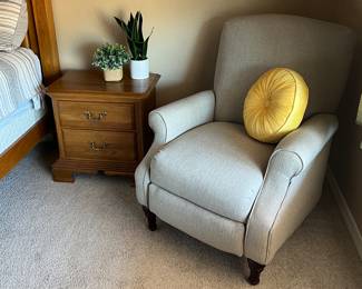 Recliner (decor on Nightstand not included)