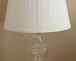 Glass Table Lamps pair