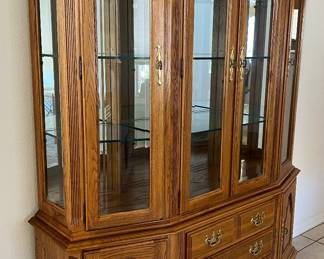 Keller Hutch w Glass Doors/Glass Shelves (Drawers and Doors for added storage)