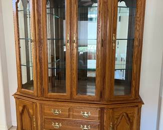 Keller Hutch w Glass Doors/Glass Shelves (Drawers and Doors for added storage)