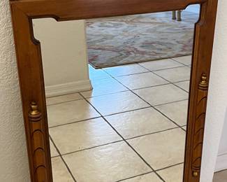 Tel-City Hand Painted Storage Chest w Mirror