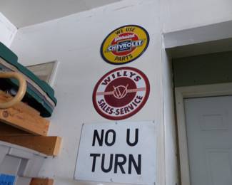 Collectible car signs