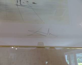 Salvador Dali pencil signed etching "Epreuve d' Artiste"