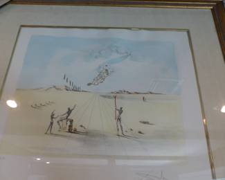 Salvador Dali pencil signed etching "Epreuve d' Artiste"