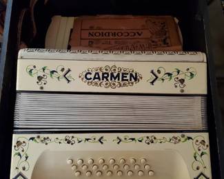Vintage accordion by Carmen