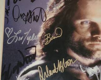 Signed by many actors and actresses