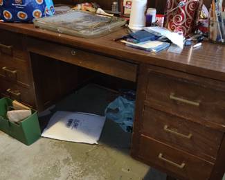 Basement desk....and items....
