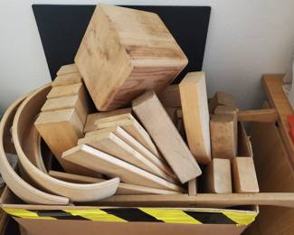 Wood building blocks