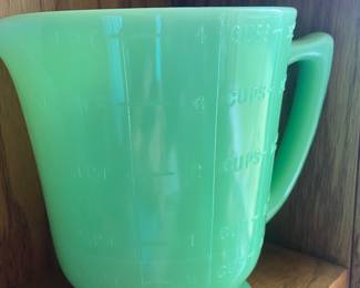 Jadite graduated pitcher