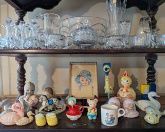 Crystal and the cutest vintage baby items