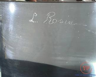 LORENDANO ROSIN (Italy 1936 - 1991) MURANO Art Glass Seated Figural Sculpture on Lighted Pedestal