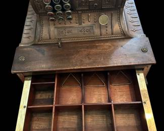 Early 1900's AMERICAN CASH REGISTER CO Heavy Brass Countertop Cash Register