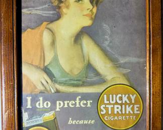 1930's Lucky Strike Cigarette Ad