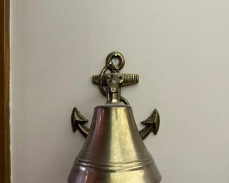 Nautical Brass Wall Mounted Bell