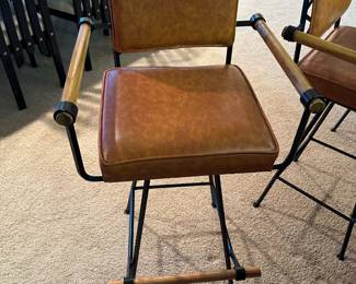 1960's Barstools by Inca Products in the Style of CLEO BALDON