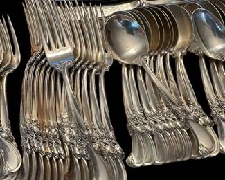 Wallace Sterling SILVER Waltz of Spring Flatware Set