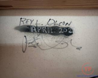 Original Oil on Canvas by REX OLSON