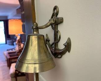Nautical Brass Wall Mounted Bell