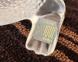 LALIQUE "Gregoire" Frog / Toad Art Glass Sculpture