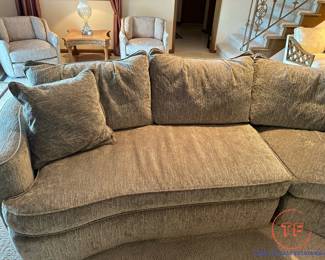 BERNHARDT Curved Sofa