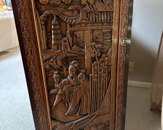 Vintage Carved Chinese 7 Drawer Chest