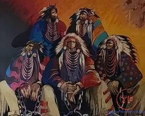 Earl Biss (1947-1998) "Land of the Free Home of the Brave" 1991 H.C. Edition Serigraph