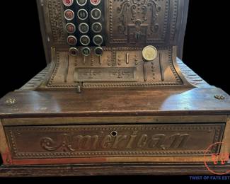 Early 1900's AMERICAN CASH REGISTER CO Heavy Brass Countertop Cash Register