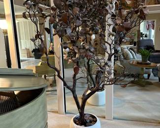 Large Tree of Life with Pottery Floor Vase