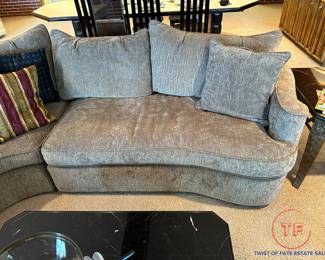 BERNHARDT Curved Sofa