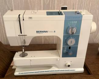 BERINA Matic 910 Sewing Machine in Vintage Sewing Cabinet