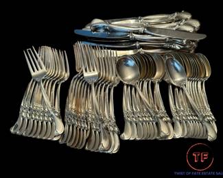 Wallace Sterling SILVER Waltz of Spring Flatware Set