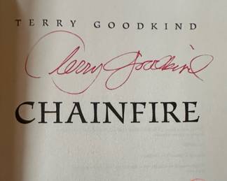 TERRY GOODKIND Signed First Edition “Chainfire”