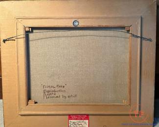 Original ROBERT WOOD (1889 - 1979) Oil on Canvas "Floral Path" (25" x 21")