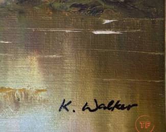 Original Oil on Canvas signed K. WALKER