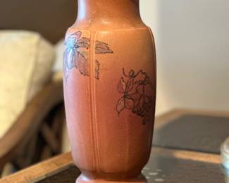 1926 ROOKWOOD POTTERY Artist Signed Margaret Helen McDonald (MHM) Art Pottery 12" Decorated Matt Vase