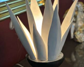 Agave Floral Ceramic Table Lamp