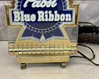 1950's PABST BLUE RIBBON Lighted Cash Register Display