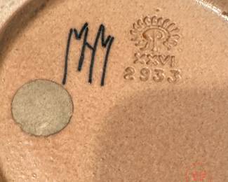 1926 ROOKWOOD POTTERY Artist Signed Margaret Helen McDonald (MHM) Art Pottery 12" Decorated Matt Vase