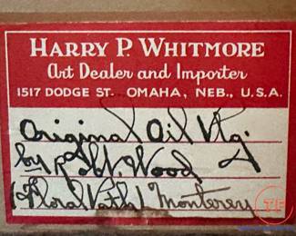 Original ROBERT WOOD (1889 - 1979) Oil on Canvas "Floral Path" (25" x 21")