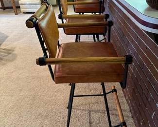 1960's Barstools by Inca Products in the Style of CLEO BALDON