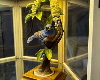 Pair DOROTHY DOUGHTY Lazuli Bunting Male and Female Figurines