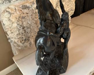 Bronzed Patina Horses of Marly Spelter Sculptures