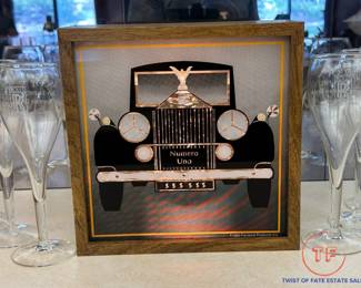 1980's ROLLS ROYCE Glitter Box Lighted Display