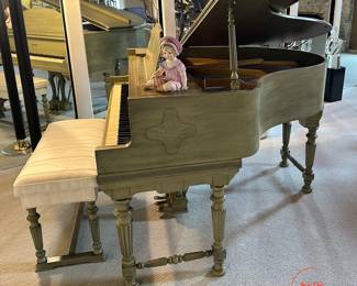 1950's KIMBALL French Provincial Style Grand Piano with Bench
